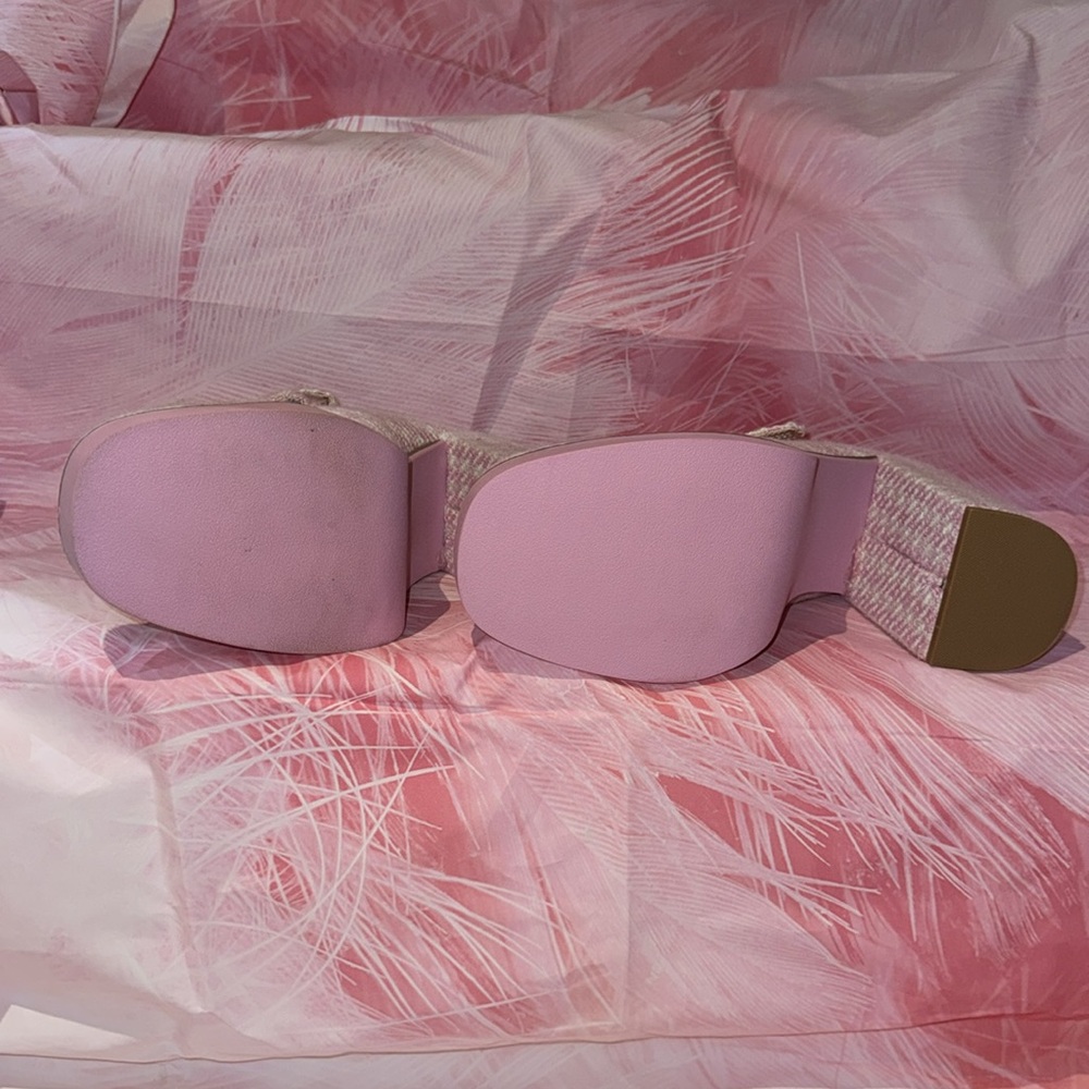 Steve Madden Twice Pink/white platform Mary Jane size 11 - Picture 6 of 8